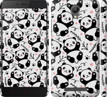 Чехол Панды для Xiaomi Redmi Note 2