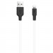 Фото Дата кабель Hoco X21 Plus Silicone Lightning Cable (1m) (black_white) на vchehle.ua