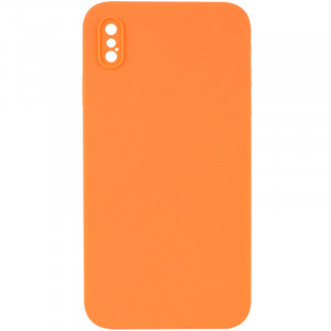 Silicone Case Square Full Camera Protective (AA) NOLOGO для iPhone X (5.8")