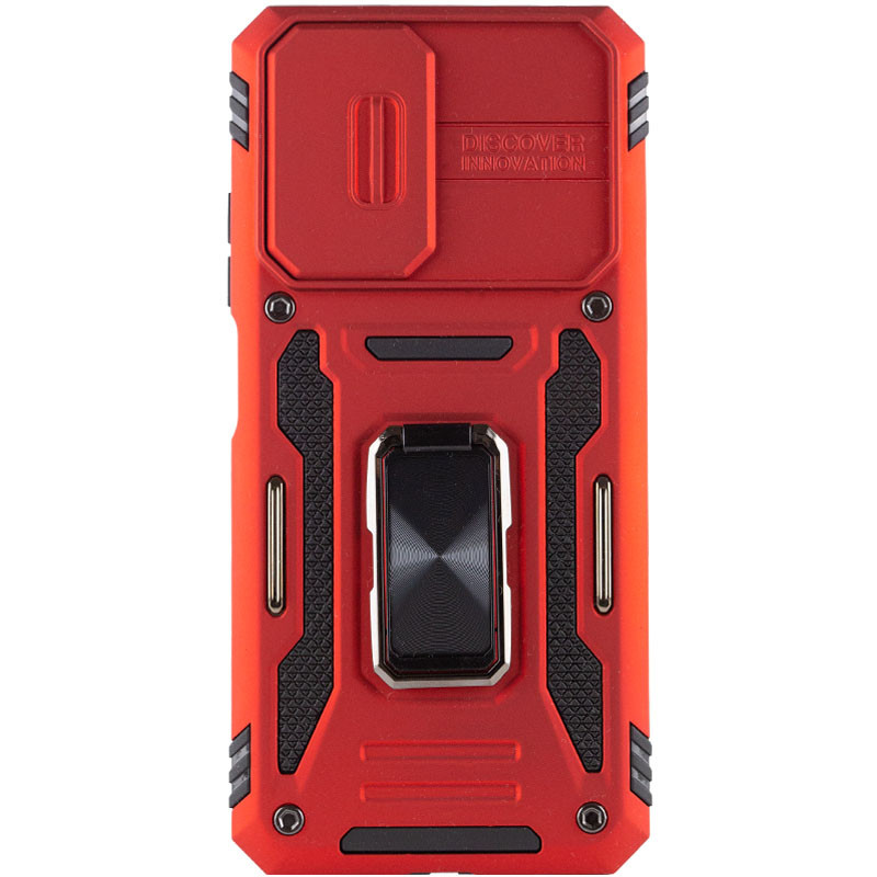 Фото Ударопрочный чехол Camshield Army Ring для Xiaomi Redmi Note 11 (Global) / Note 11S / Note 12S (Красный / Red) на vchehle.ua