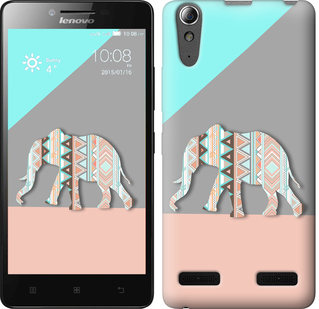 

Чехол Узорчатый слон для Lenovo A6000 224648