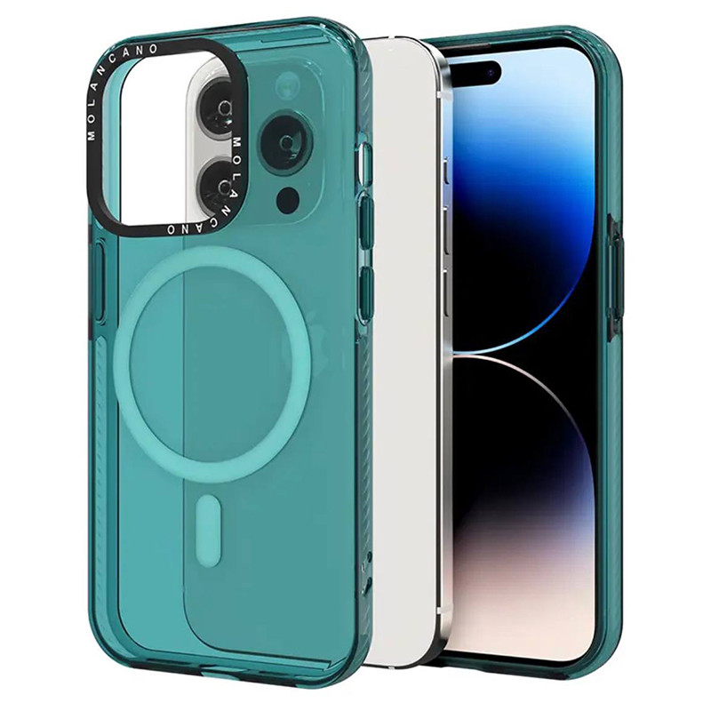 Фото TPU чехол Molan Cano Magnetic Jelly для Apple iPhone 15 Pro Max (6.7") (Green) в магазине vchehle.ua
