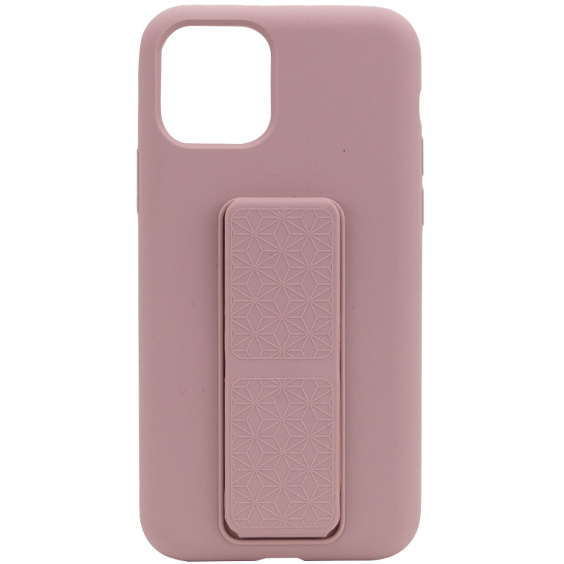 Чохол Silicone Case Hand Holder на Apple iPhone 11 Pro (5.8") (Рожевий / Pink Sand)