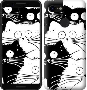Чехол Коты v2 для Google Pixel 3