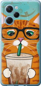 Чехол Зеленоглазый кот в очках для Xiaomi Poco X5 Pro 5G