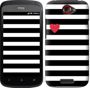 

Чохол Чорно-білі смуги на HTC One S z560e 751773