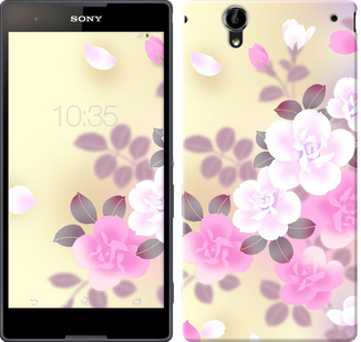 

Чехол Японские цветы для Sony Xperia T2 Ultra Dual D5322 189397