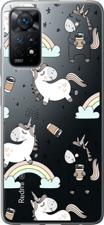 

Чехол Единорог и кофе для Xiaomi Redmi Note 11 (Global) 1607275