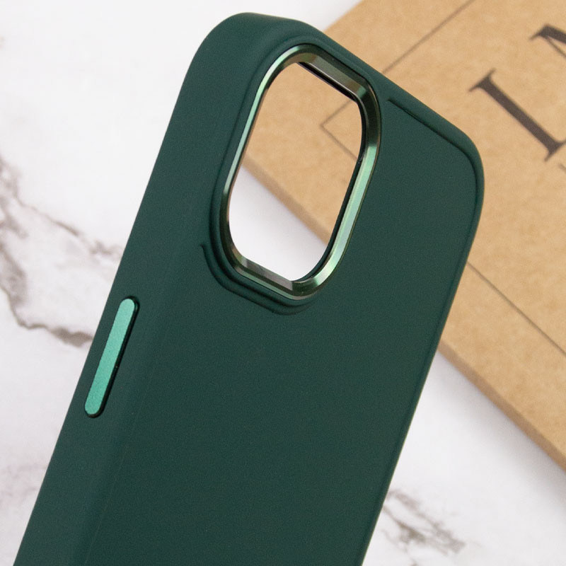 Купить TPU чехол Bonbon Metal Style для Apple iPhone 14 Plus (6.7") (Зеленый / Pine green) на vchehle.ua