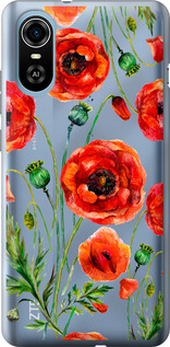 

Чехол Нарисованные маки для ZTE Blade A31 Plus 1633755