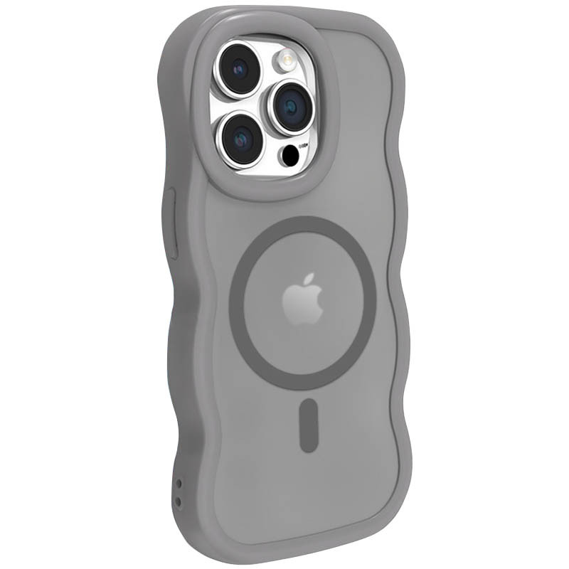 Фото Чохол TPU+PC Undine with Magnetic Safe на Apple iPhone 15 Pro Max (6.7") (Grey) на vchehle.ua