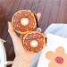 Купить Силиконовый футляр Donut для наушников AirPods 1/2 (Коричневый) на vchehle.ua