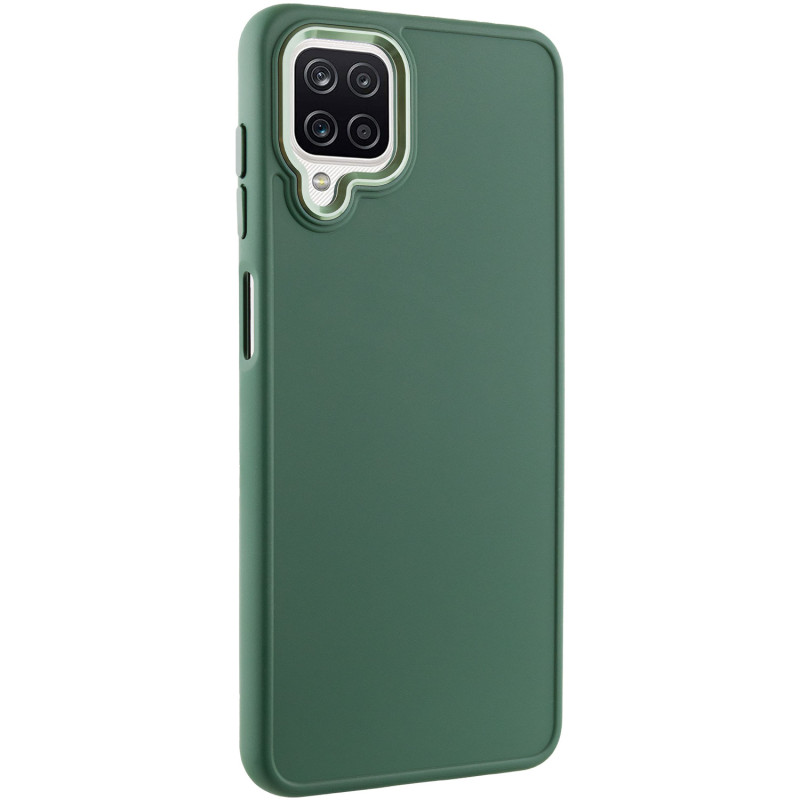 TPU чохол Bonbon Metal Style на Samsung Galaxy A12 (Зелений / Pine green)