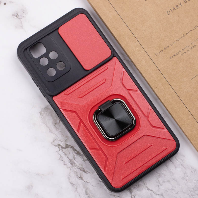 Замовити Удароміцний чохол Camshield Flash Ring на Xiaomi Redmi 10 (Red) на vchehle.ua