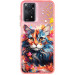 TPU+PC чохол TakiTaki Magic glow на Xiaomi Redmi Note 11 Pro 4G/5G / 12 Pro 4G (Cat / Pink)