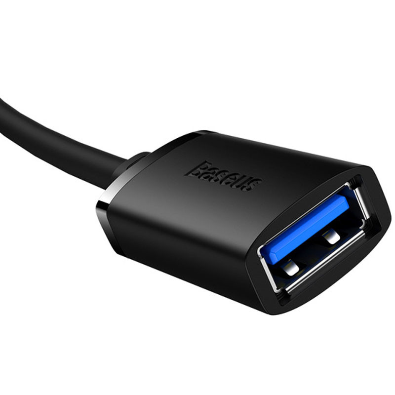 Купити Кабель-подовжувач Baseus AirJoy Series USB3.0 Extension Cable 5m Cluster (B00631103111-05) (Black) на vchehle.ua
