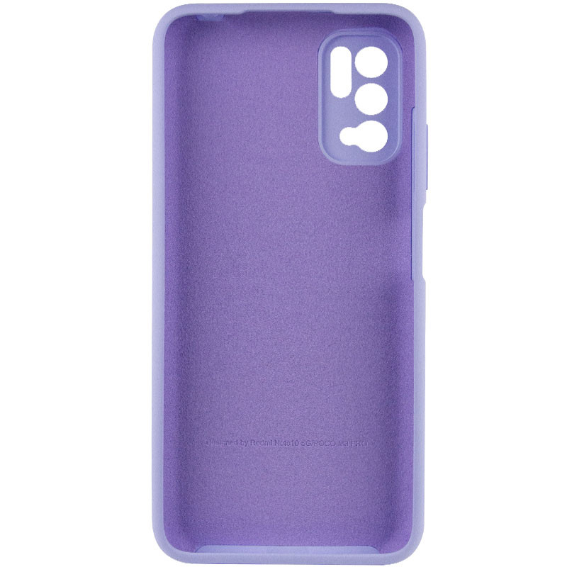 Фото Чехол Silicone Cover Full Camera (AA) для Xiaomi Redmi Note 10 5G / Poco M3 Pro (Сиреневый / Dasheen) на vchehle.ua