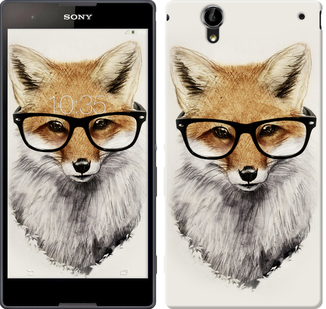 

Чохол Лис в окулярах на Sony Xperia T2 Ultra Dual D5322 634440