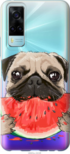 

Чехол Мопс и арбуз для Vivo Y53s 1189384