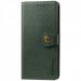 Кожаный чехол книжка GETMAN Gallant (PU) для Samsung Galaxy S21 FE (Зеленый)