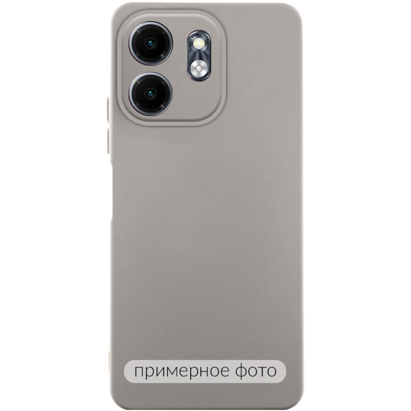Чехол TPU GETMAN Liquid Silk Full Camera для Xiaomi Redmi Note 11 (Global) / Note 11S (Серый / Lavender)