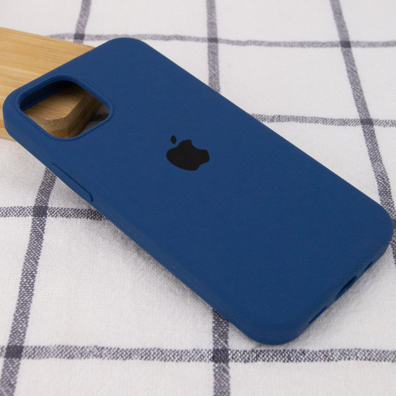 Фото Чохол Silicone Case Full Protective (AA) на Apple iPhone 14 Pro Max (6.7") (Эстетический дефект / Синій / Navy blue) на vchehle.ua
