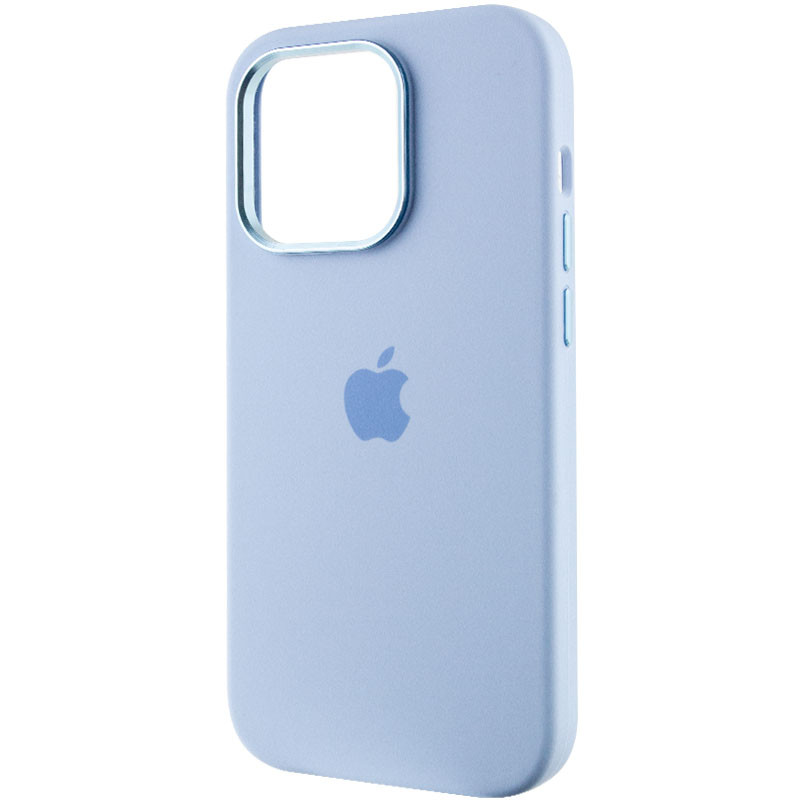 Фото Чохол Silicone Case Metal Buttons (AA) на Apple iPhone 13 Pro Max (6.7") (Блакитний / Blue) в маназині vchehle.ua