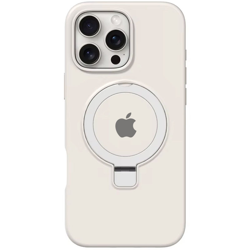 Чохол Silicone Case Full Protective with Ring на Apple iPhone 16 Pro Max (6.9") (White)