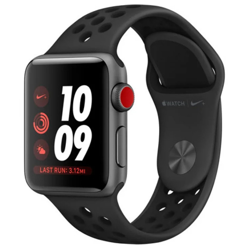 Силиконовый ремешок Sport+ для Apple Watch 38/40/41/42mm(ser.10) (Anthracite/Black)