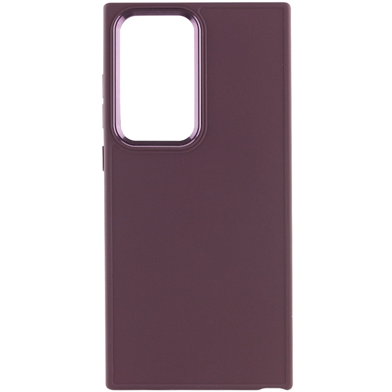 Фото TPU чохол Bonbon Metal Style на Samsung Galaxy S24 Ultra (Бордовий / Plum) на vchehle.ua