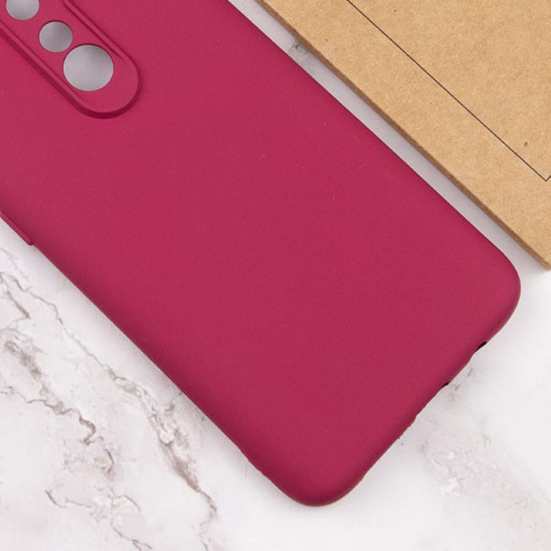 Фото Чохол TPU GETMAN Liquid Silk Full Camera на Xiaomi Redmi 8 (Бордовий / Marsala) в маназині vchehle.ua