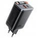 СЗУ Acefast A111 GaN With Retractable Cable Type-C PD67W (1USB-A/1C) (Black)