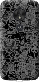 

Чехол Чёрно-серый стикер бомбинг для Motorola Moto G7 Play 963583