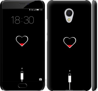 Чехол Подзарядка сердца для Meizu MX6