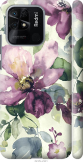 

Чехол Цветы акварелью для Xiaomi Redmi 10C 1396203