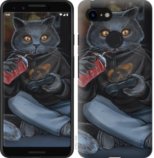 

Чехол gamer cat для Google Pixel 3 777349