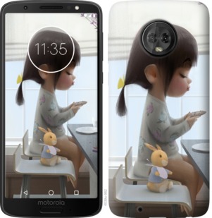 

Чохол Мила дівчинка з зайчиком на Motorola Moto G6 763196