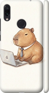 Чехол Funny Capybara CEO Working для Xiaomi Redmi Note 7
