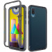 Чехол TPU+PC Full Body с защитой 360 для Samsung Galaxy A02 (Черный)