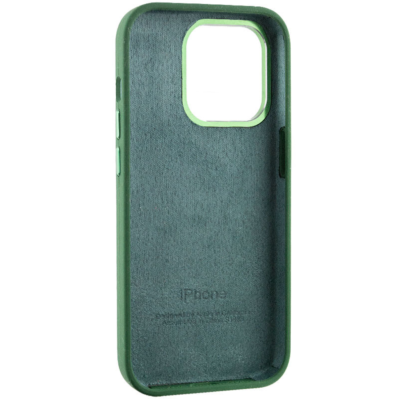 Заказать Чехол Silicone Case Metal Buttons (AA) для Apple iPhone 13 Pro (6.1") (Зеленый / Clover) на vchehle.ua