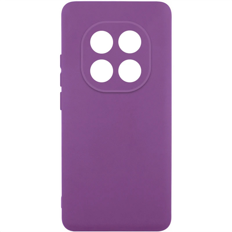Чехол TPU GETMAN Liquid Silk Full Camera для Xiaomi Redmi Note 14 Pro+ 5G (Фиолетовый / Grape)