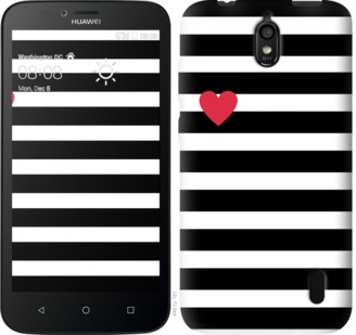 

Чехол Черно-белые полосы для Huawei Ascend Y625 752126