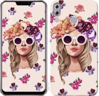 

Чохол Дівчина з квітами v2 на Asus Zenfone Max Pro M2 ZB631KL 703269