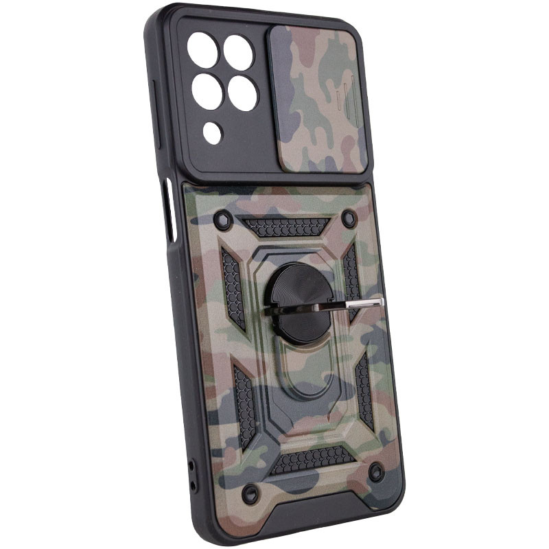 Фото Ударопрочный чехол Camshield Serge Ring Camo для Samsung Galaxy M53 5G (Коричневый / Army Brown) в магазине vchehle.ua