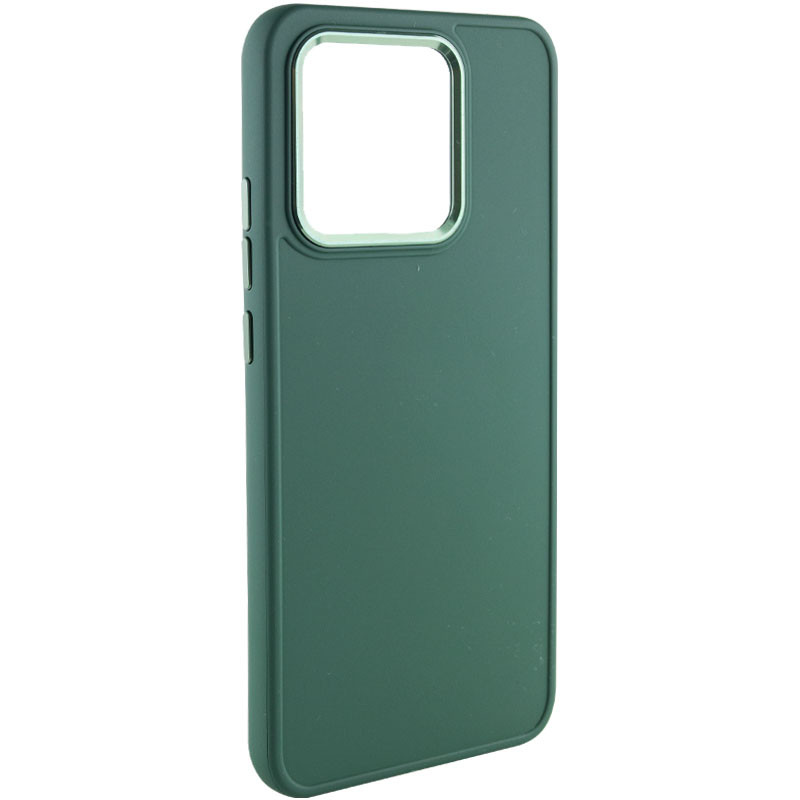TPU чехол Bonbon Metal Style для Xiaomi Redmi Note 13 4G (Зеленый / Pine green)