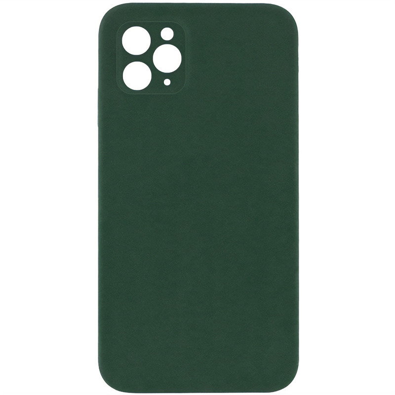 Silicone Case Square Full Camera Protective (AA) NOLOGO для Apple iPhone 11 Pro Max (6.5") (Зеленый / Cyprus Green)