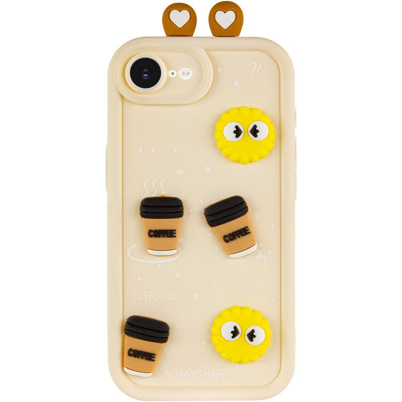 Фото Чехол TPU Toys Case with Ears для Apple iPhone 16e (6.1") (Sand) на vchehle.ua