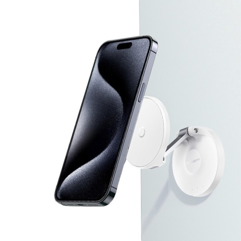 Фото Держатель для телефона Baseus MagPro Magnetic Foldable Phone Mount (B10564101) (White) на vchehle.ua