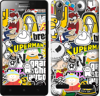 

Чехол Popular logos для Lenovo A6000 627925