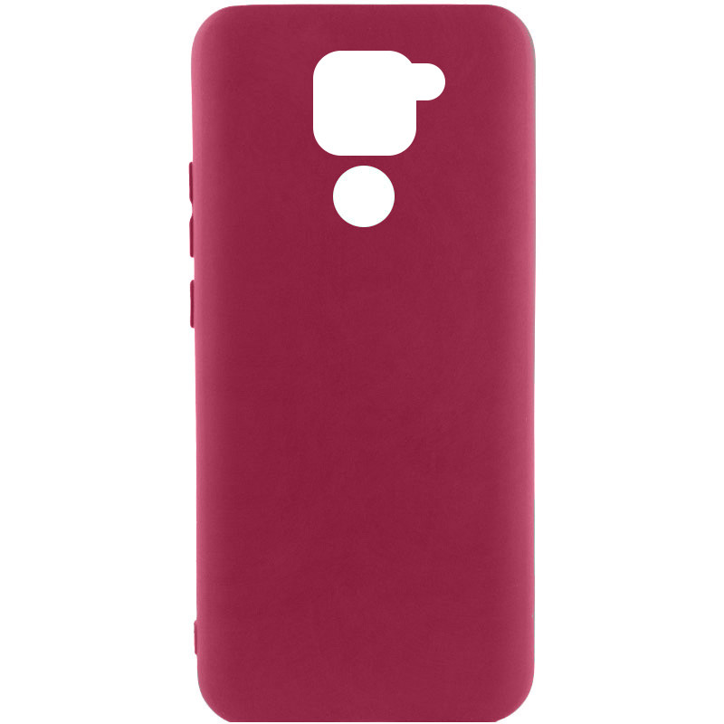 Чохол Silicone Cover Lakshmi (AA) на Xiaomi Redmi Note 9 / Redmi 10X (Бордовий / Marsala)